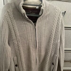Robert Graham fur Zip up Sweater